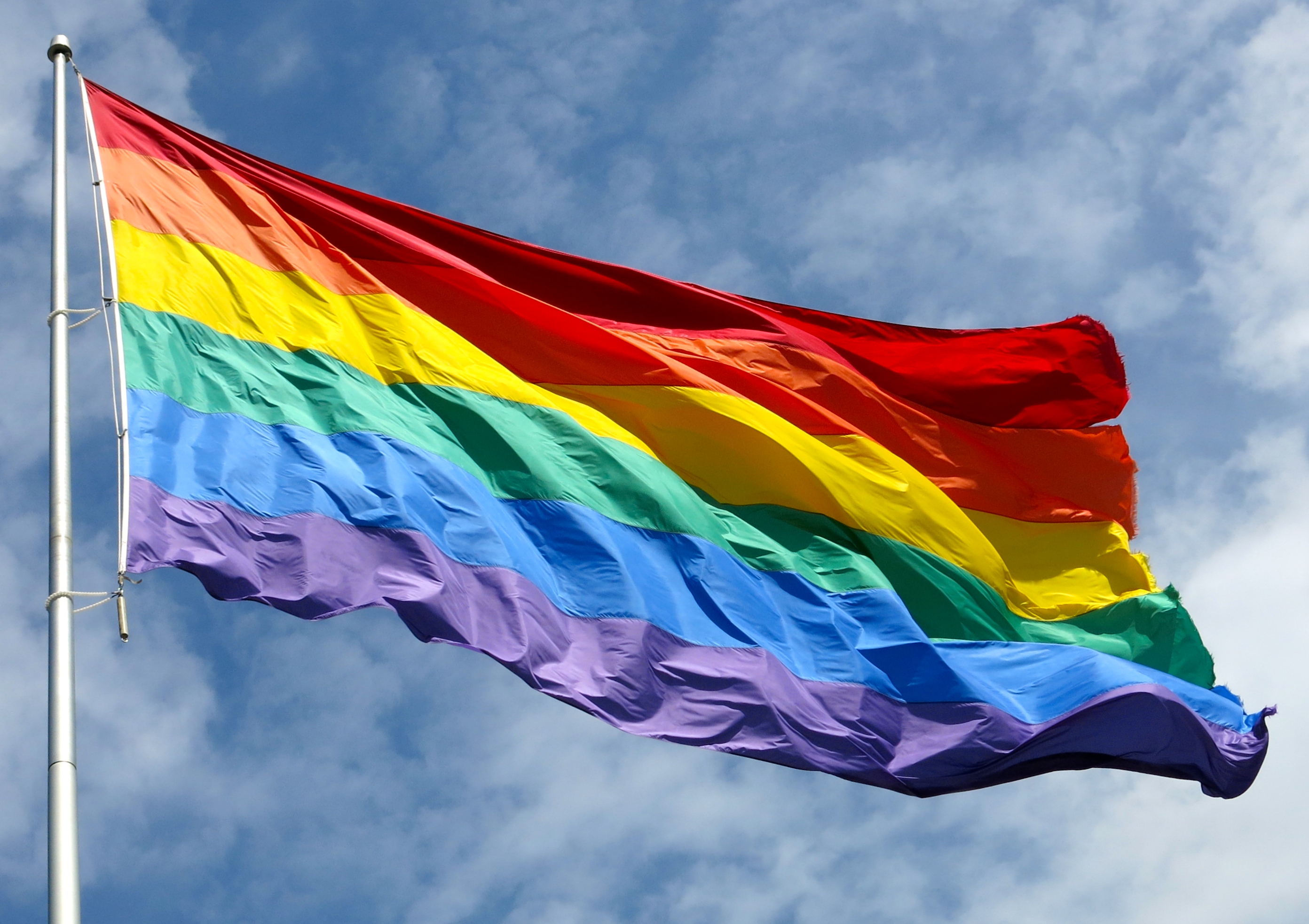 Rainbow flag, photo by torbakhopper